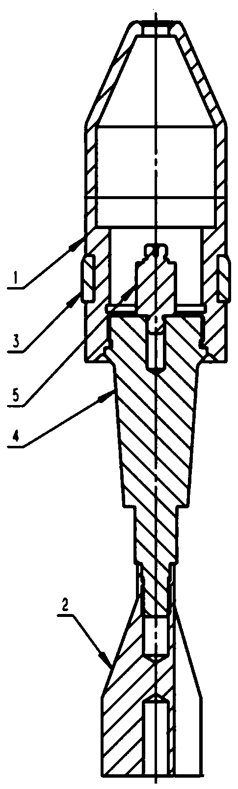 Simulated projectile speed measuring system for researching cased telescoped ammunition impact extrusion process