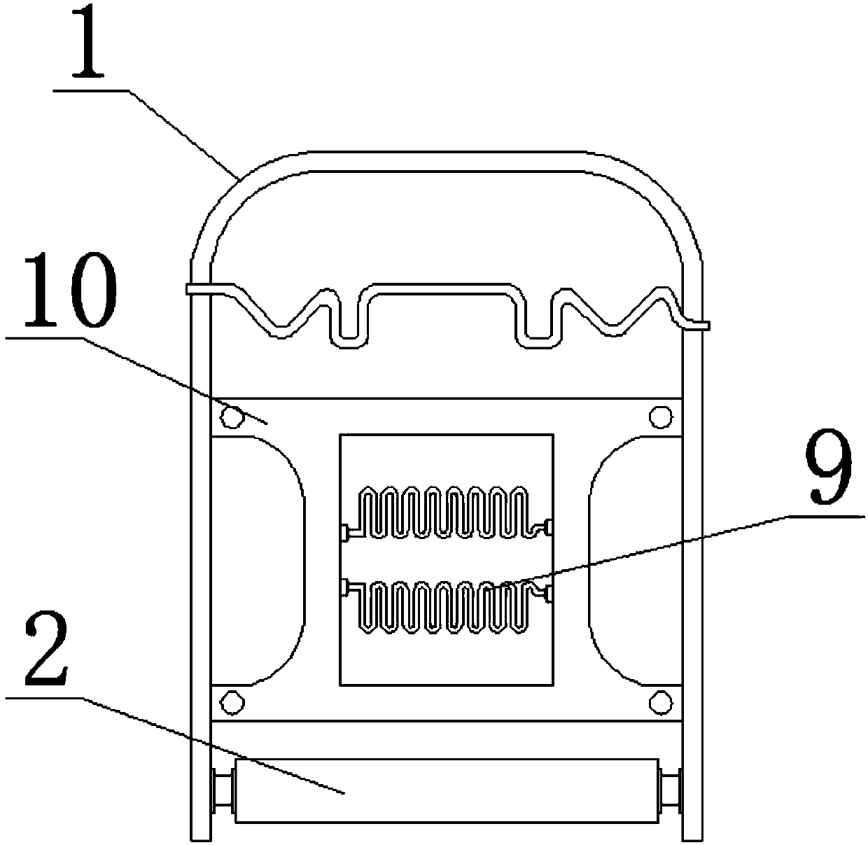 Seat skeleton structure capable of preventing H point position of front-seat passenger from lowering