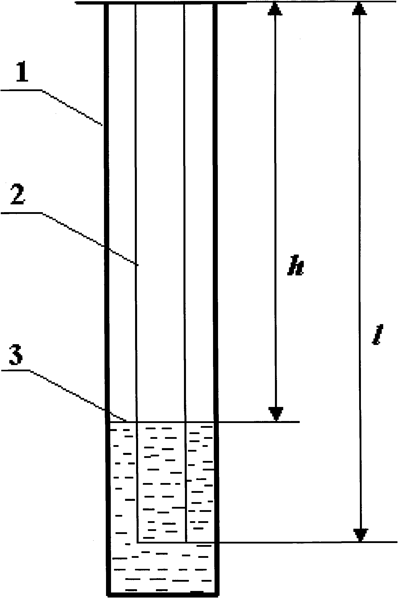 Weighing method for determining liquid level in wellbore of gas well