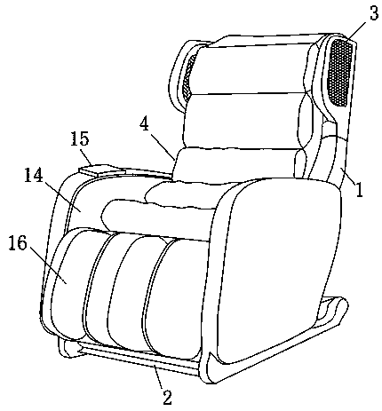 Hyperbaric oxygen chamber comprehensive massage chair