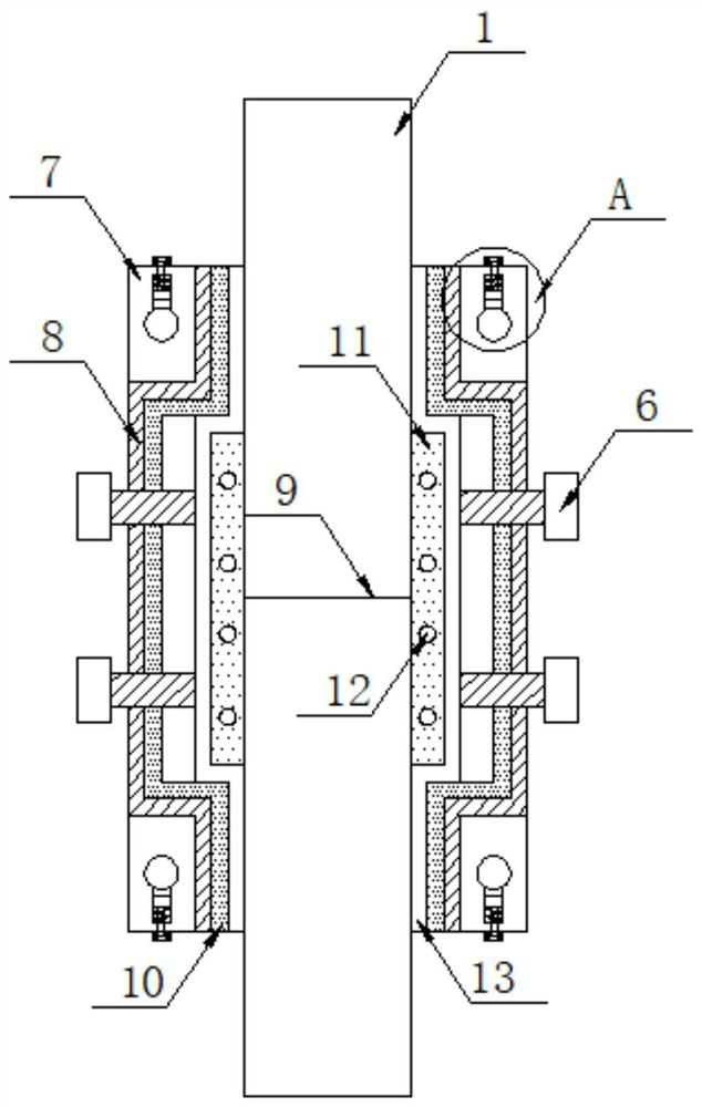 An anti-seepage device and anti-seepage method for water supply and drainage pipes for construction engineering