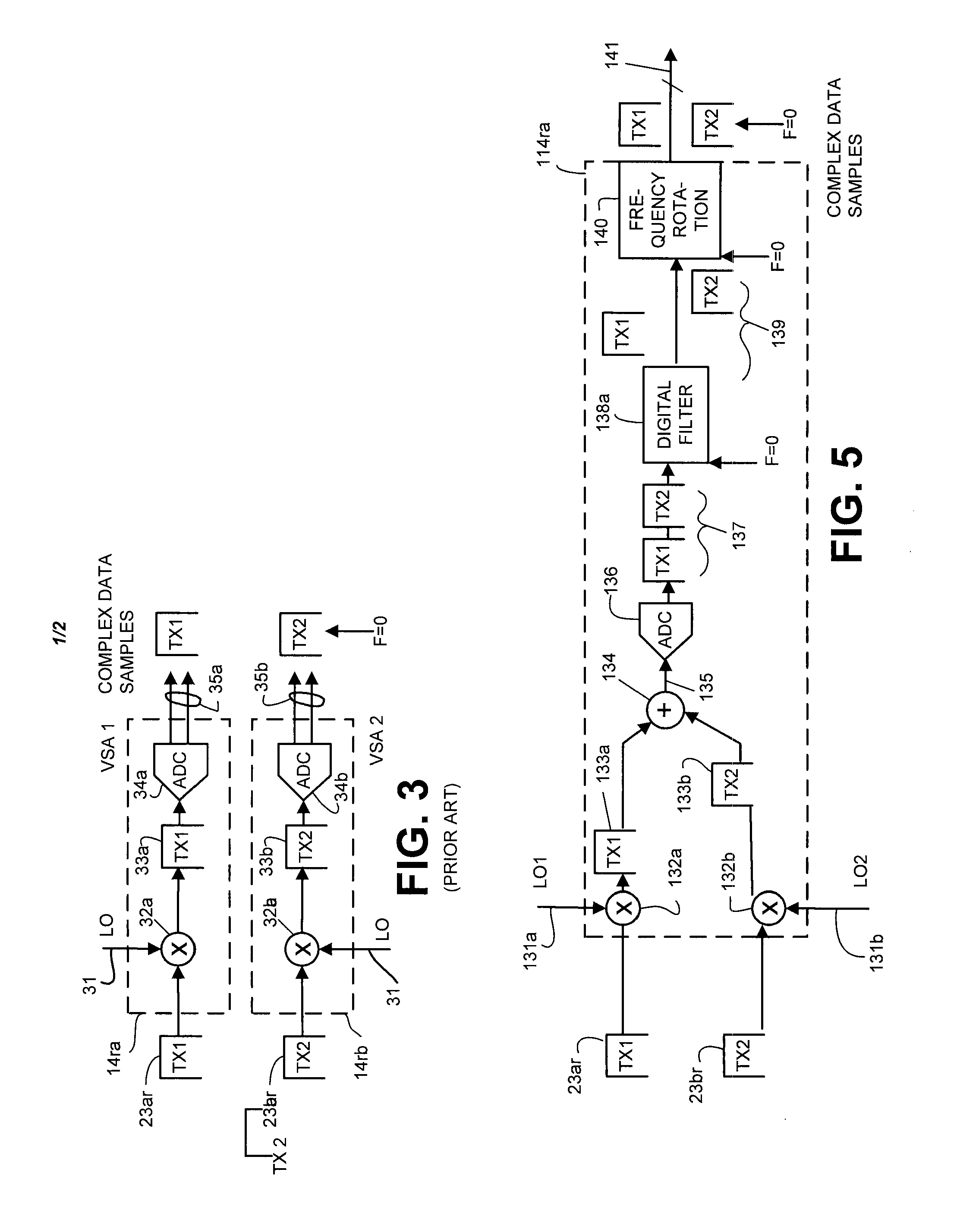 System and method for simultaneous MIMO signal testing with single vector signal analyzer