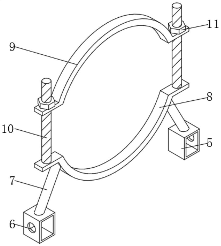 Hardware structural part for mounting bathroom water heater