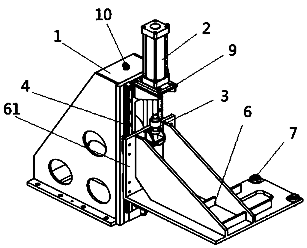 Engine cylinder body compressing device