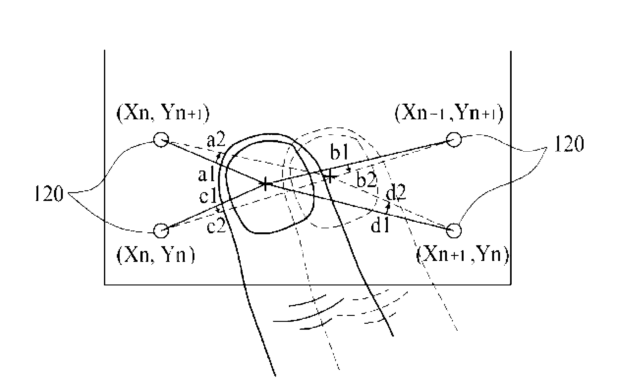 Device and method for detecting movement using proximity sensor