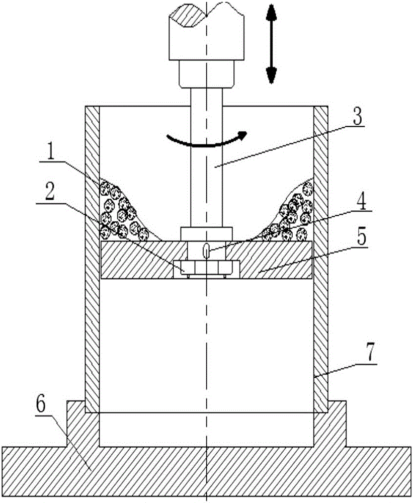 Eddy-current hole surface barrel grinding and finishing processing device and processing method thereof