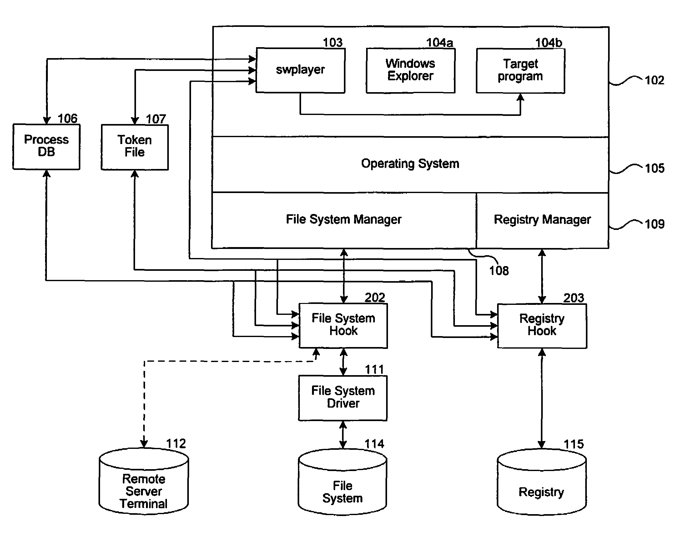 Method and system for executing a software application in a virtual environment
