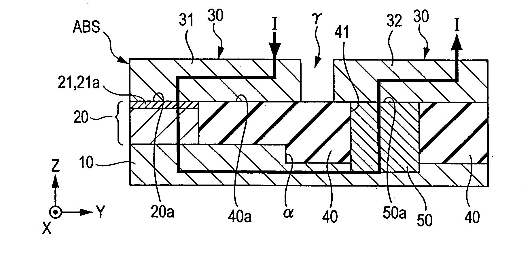 CPP thin-film magnetic head having multilayered conductive layer behind the head and method for producing CPP thin-film magnetic head