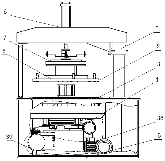 Gantry type sapphire wafer double-sided grinding/polishing machine and grinding and polishing method