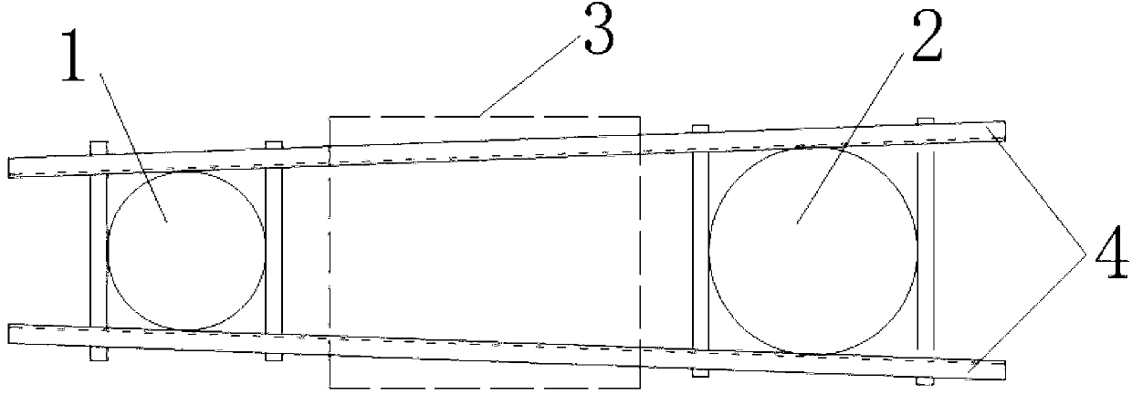 Embracing hoop applied to auxiliary pole mounting of transformer and transformer rack assembling method