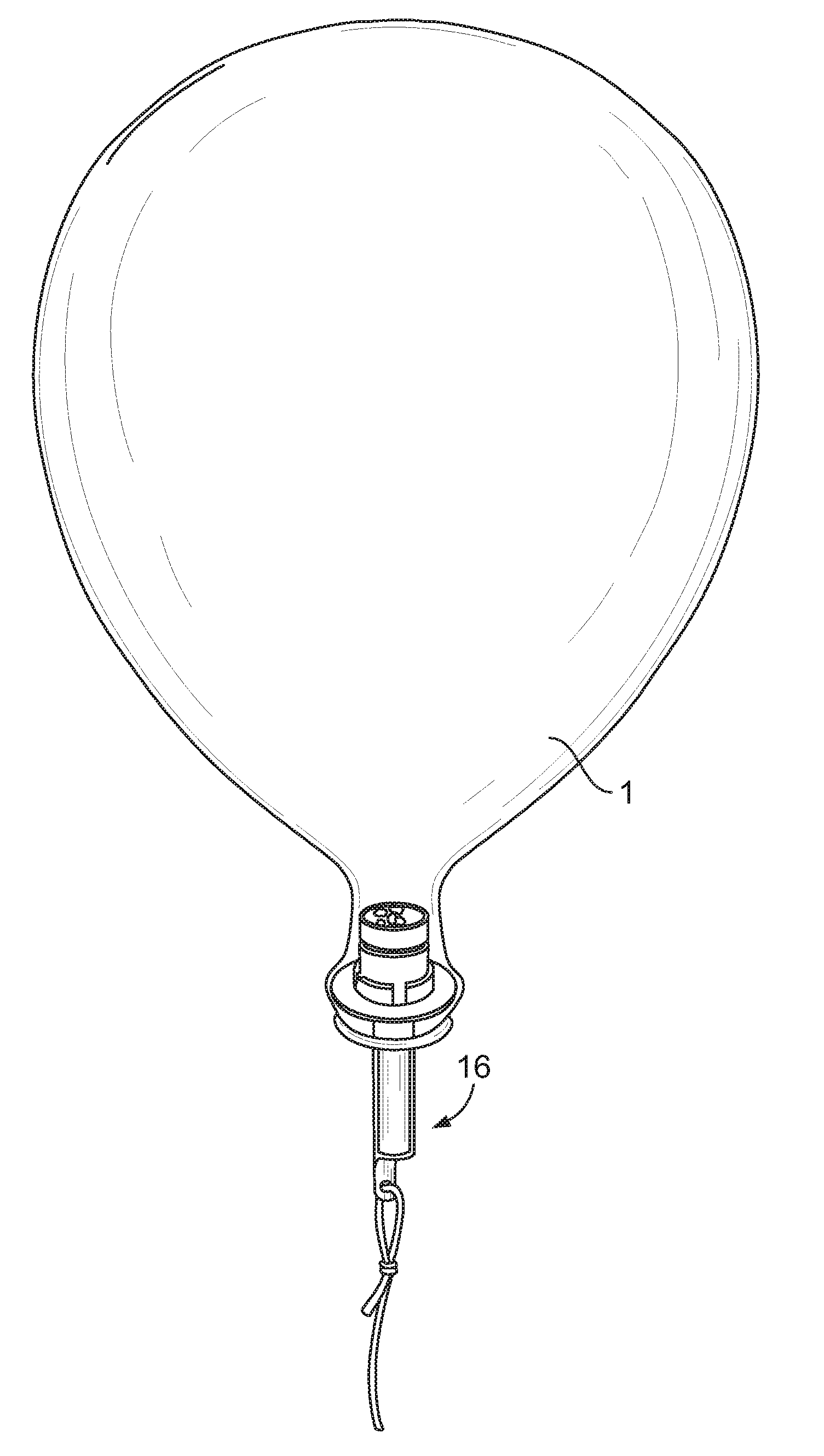 Illuminated toy balloon with stand