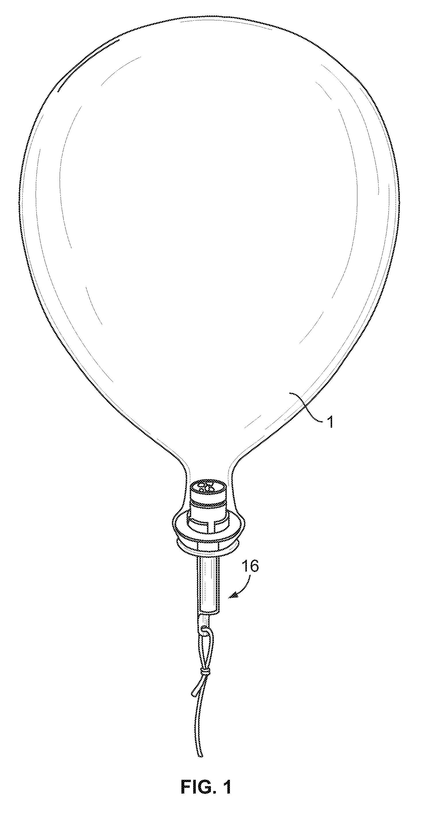 Illuminated toy balloon with stand