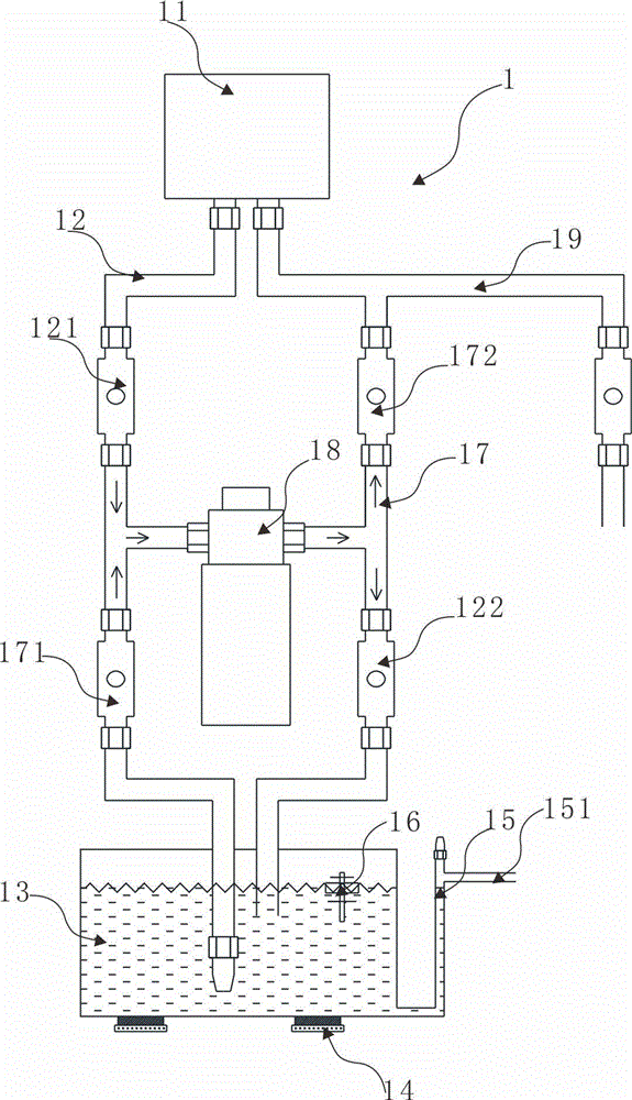 Self-circulation liquid cooling system and cryotherapy device with same