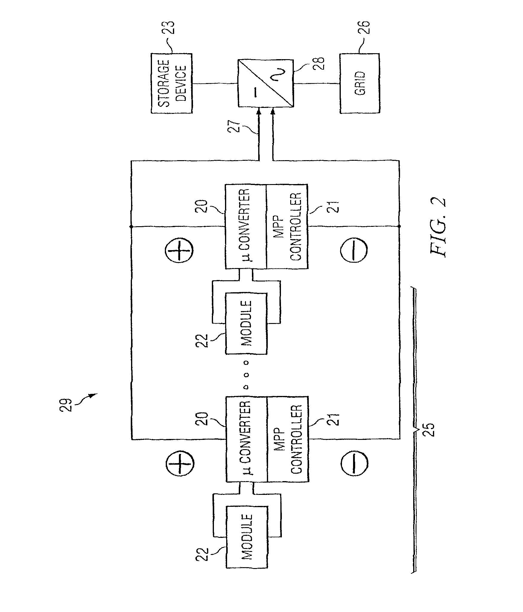 Photovoltaic DC/DC micro-converter