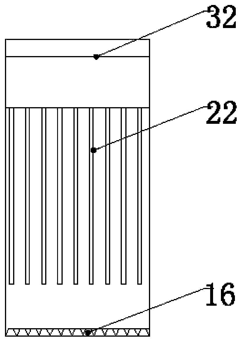 Continuous biochemical reaction and intermittent static precipitation integrated sewage treatment device