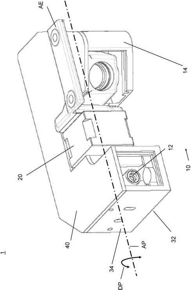 Wheel service machine with compact sensing device