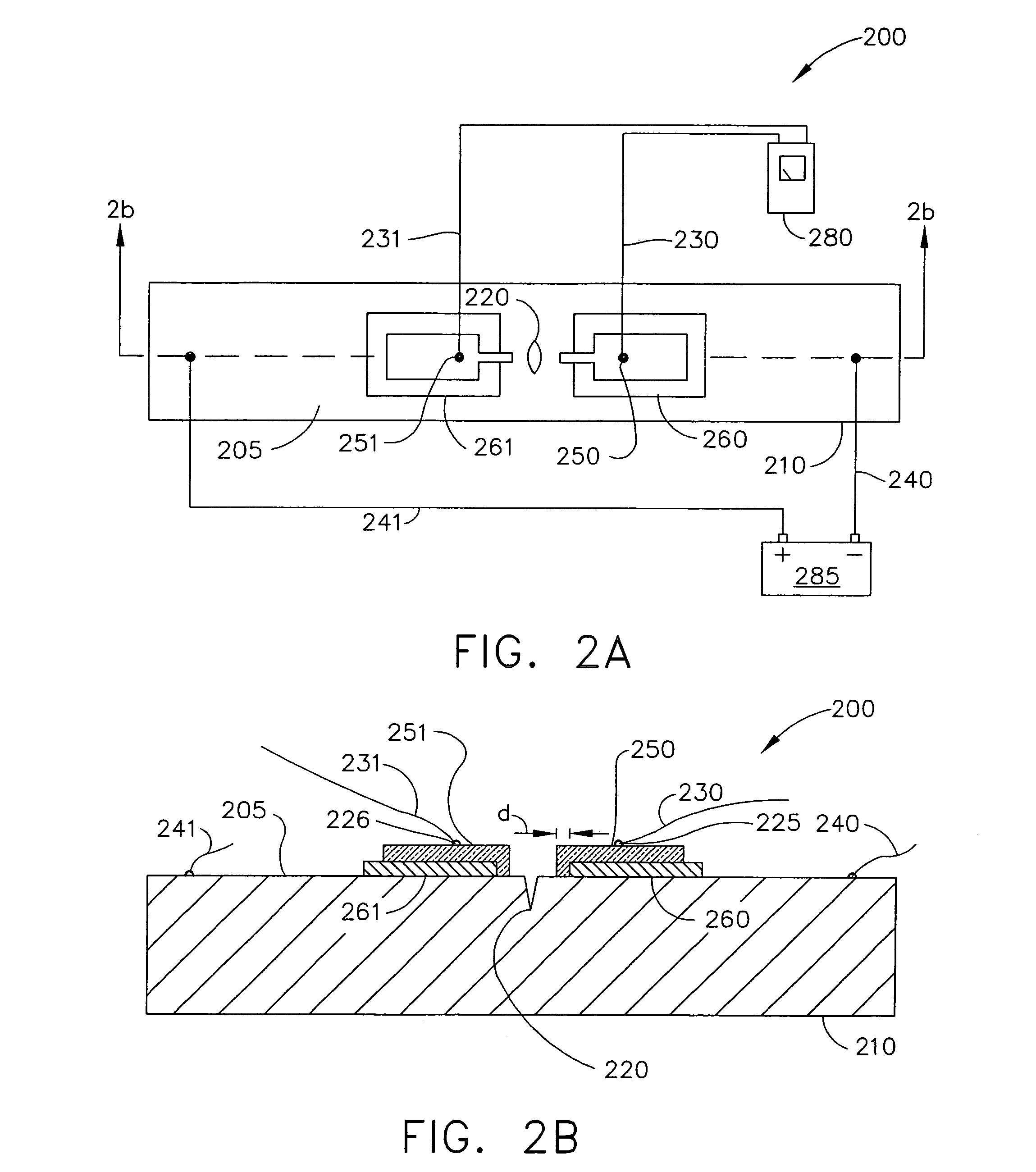 Instrumentation and method for monitoring change in electric potential to detect crack growth