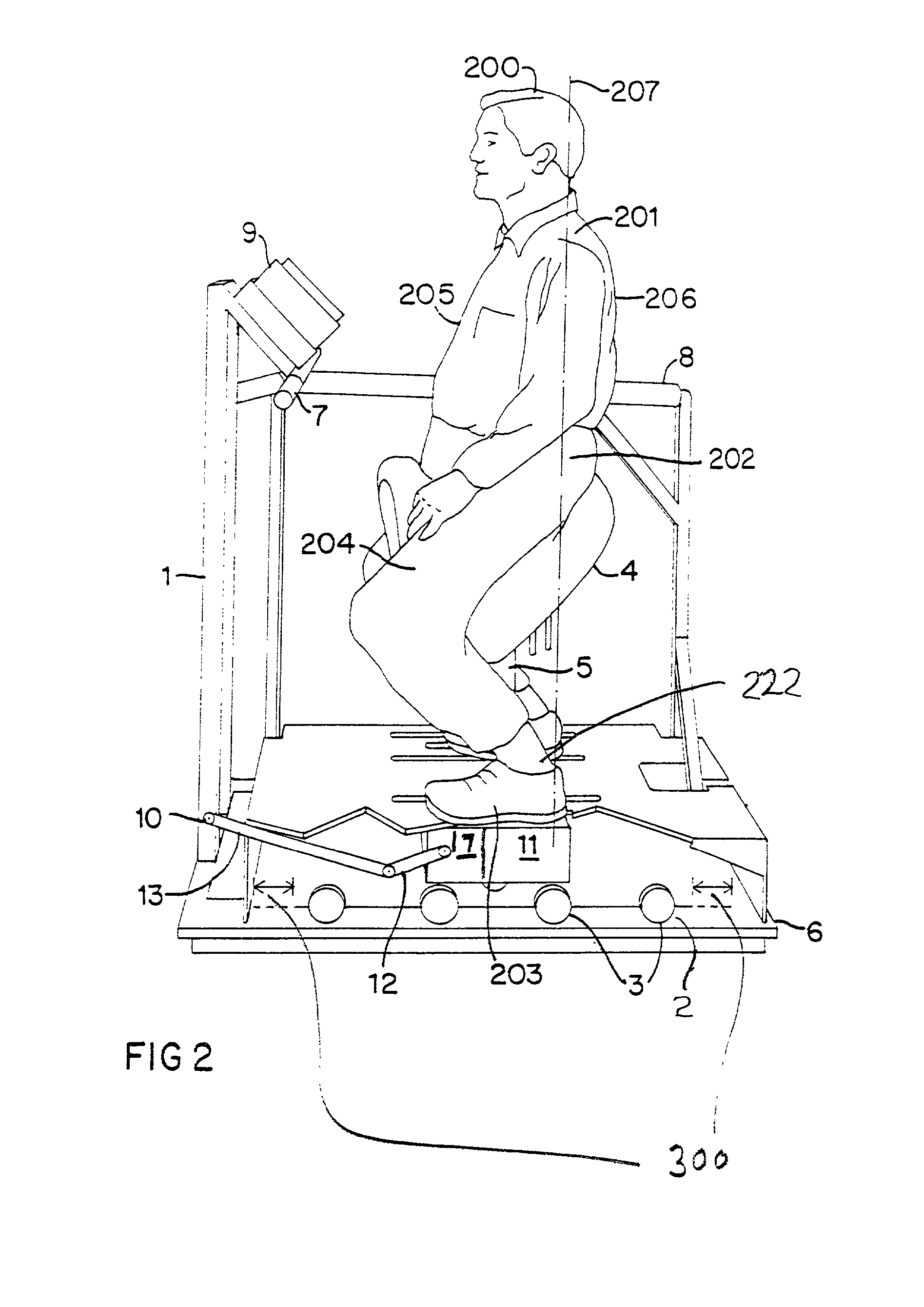 Method and device for continuous passive lumbar motion (CLMP) for back exercise