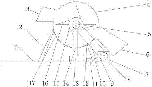 Wood chipper material blocking prevention device