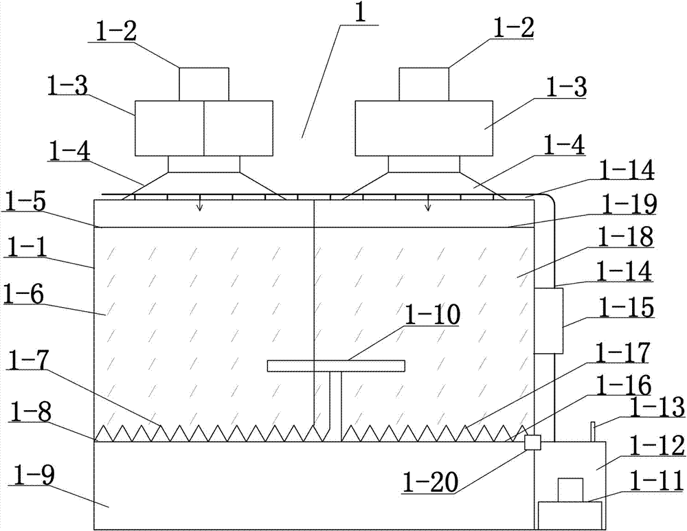 System for treatment of spraying organic waste gas by circulating liquid curtain
