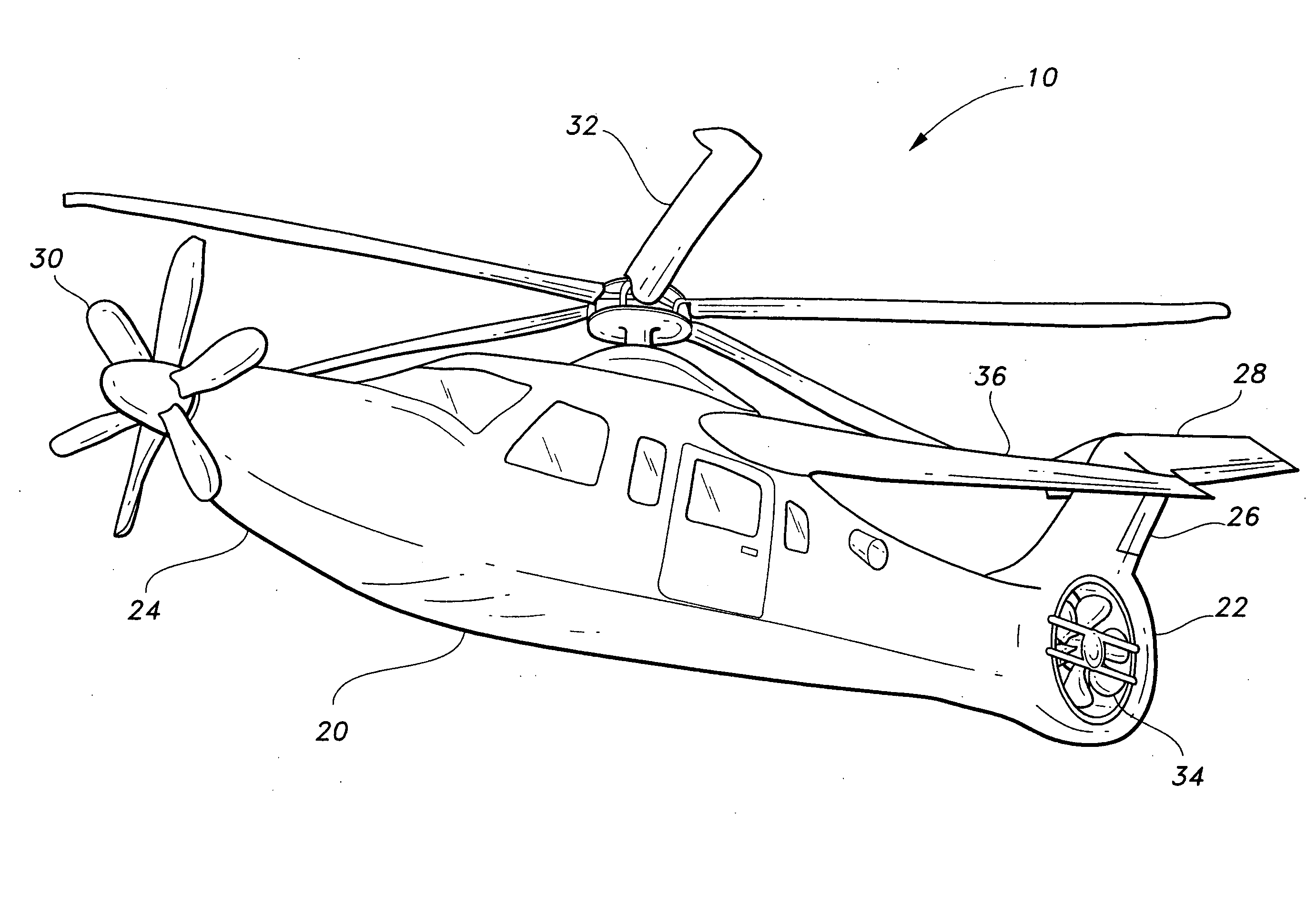 Compound helicopter