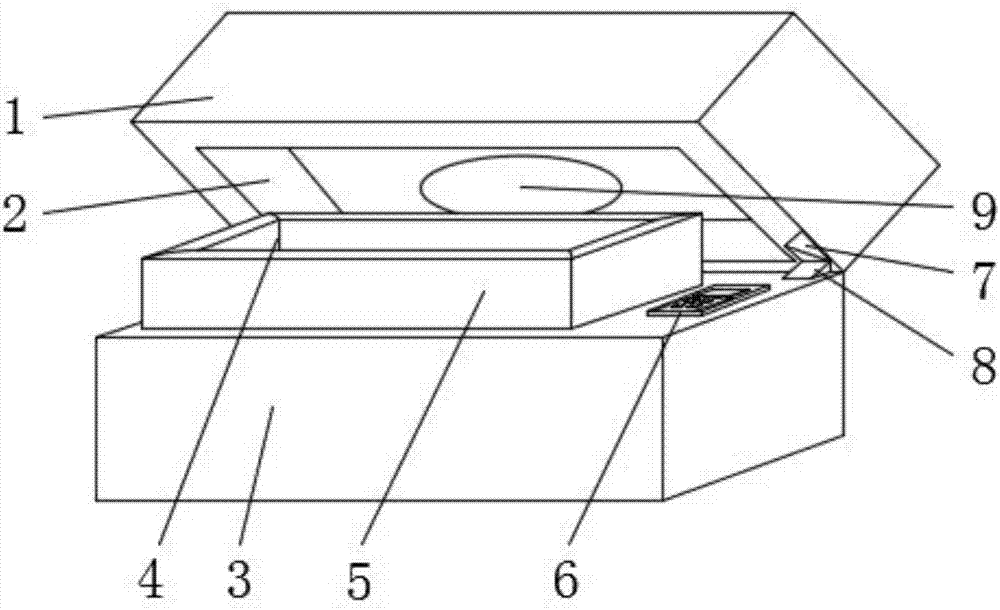 Disinfecting box for medical apparatus and instruments