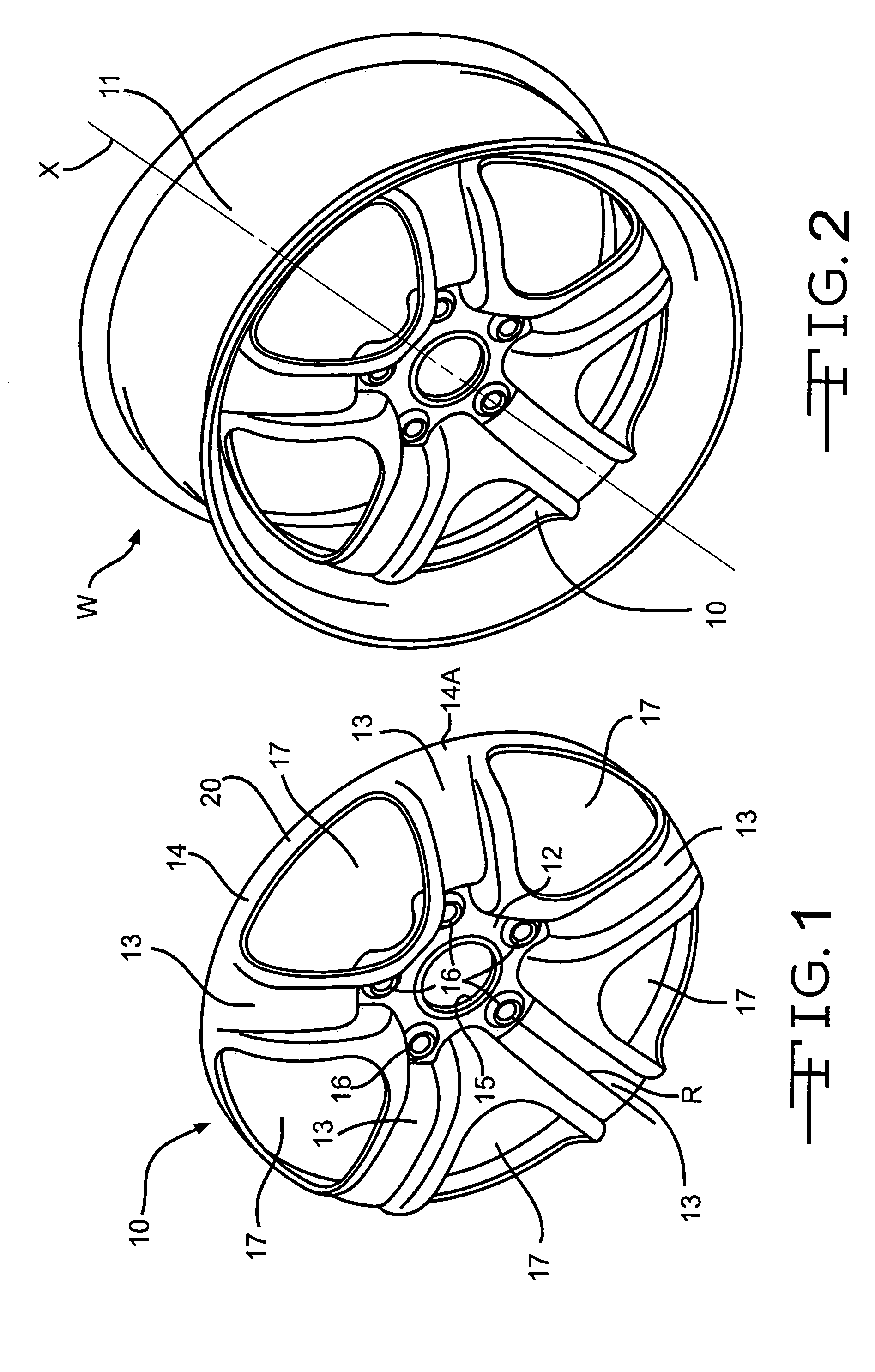 Method for producing a wheel disc