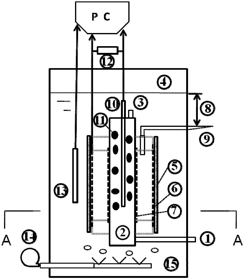 Bioelectrochemical film reactor device