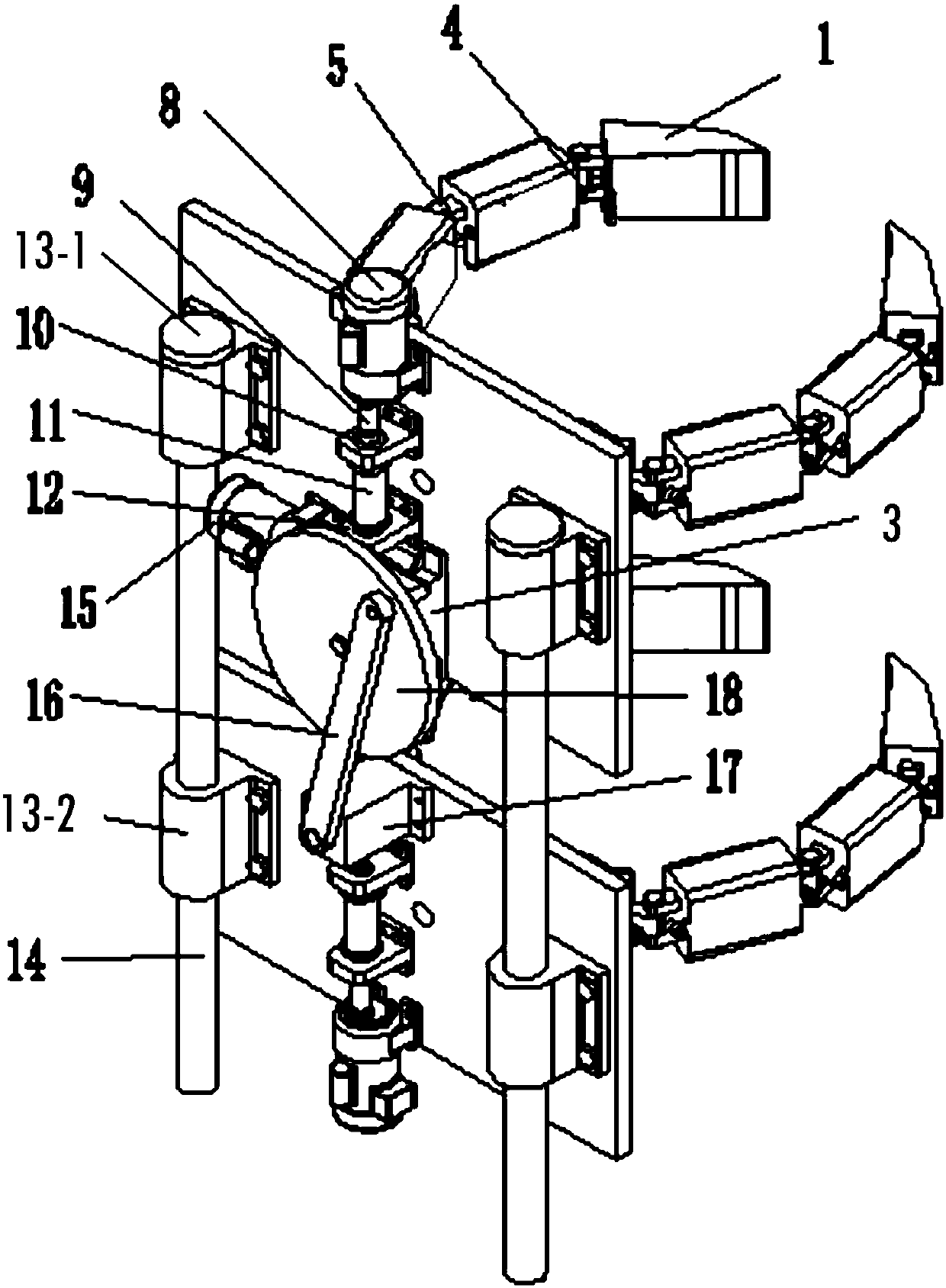 An Embracing Mine Hoist Inspection Robot