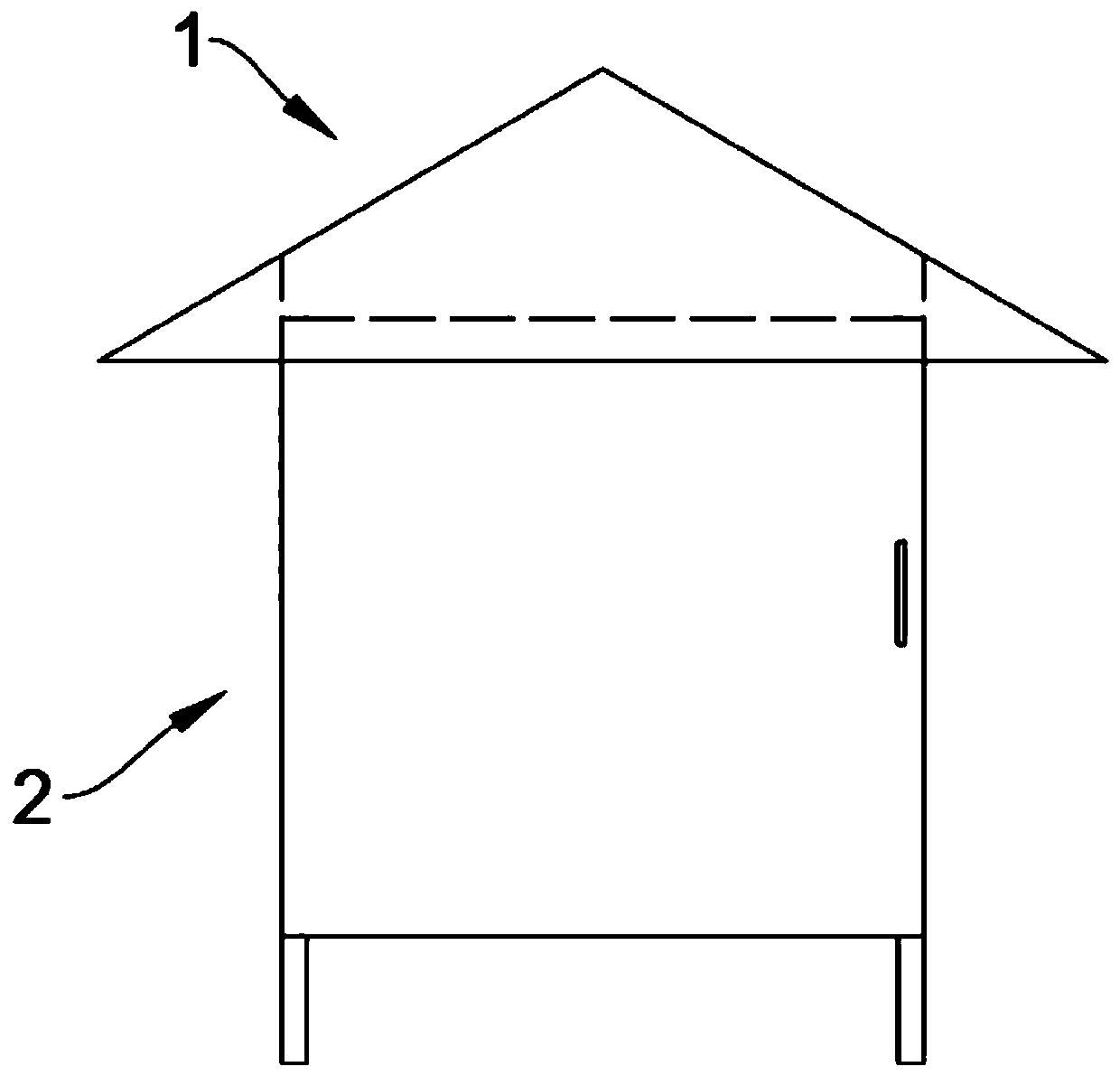 Rainproof low-voltage power distribution cabinet