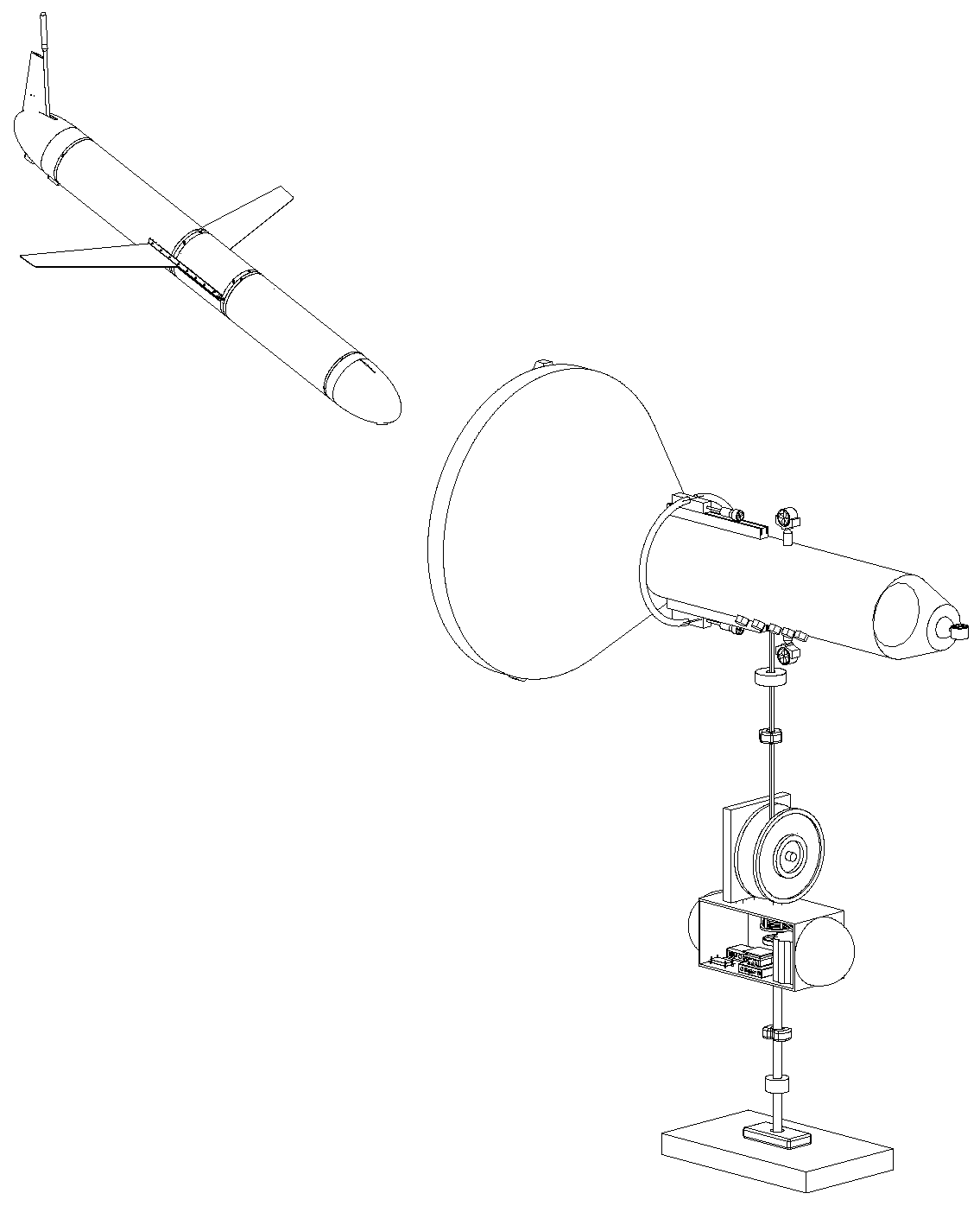 A kind of working method of universal underwater vehicle connection charging system