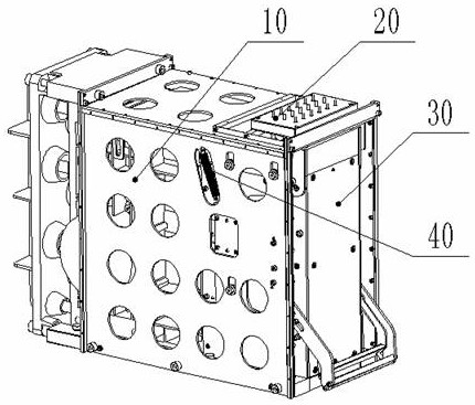 Quick-plug installation mechanism and installation method of a mine switch vacuum contactor module