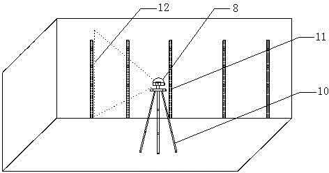 Laser level gauge and application of laser level gauge in installation of bridge stand