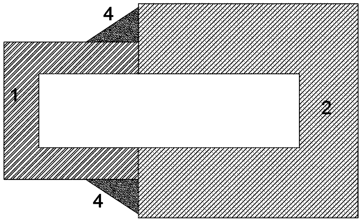 Mold shell and tool connecting method in spin force casting