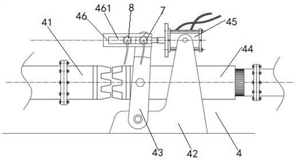 End-in end-out pusher-type reheating furnace steel feeding and discharging control system and control method