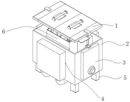 Battery protection box of new energy automobile