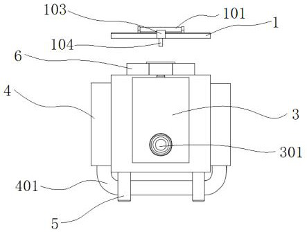 Battery protection box of new energy automobile