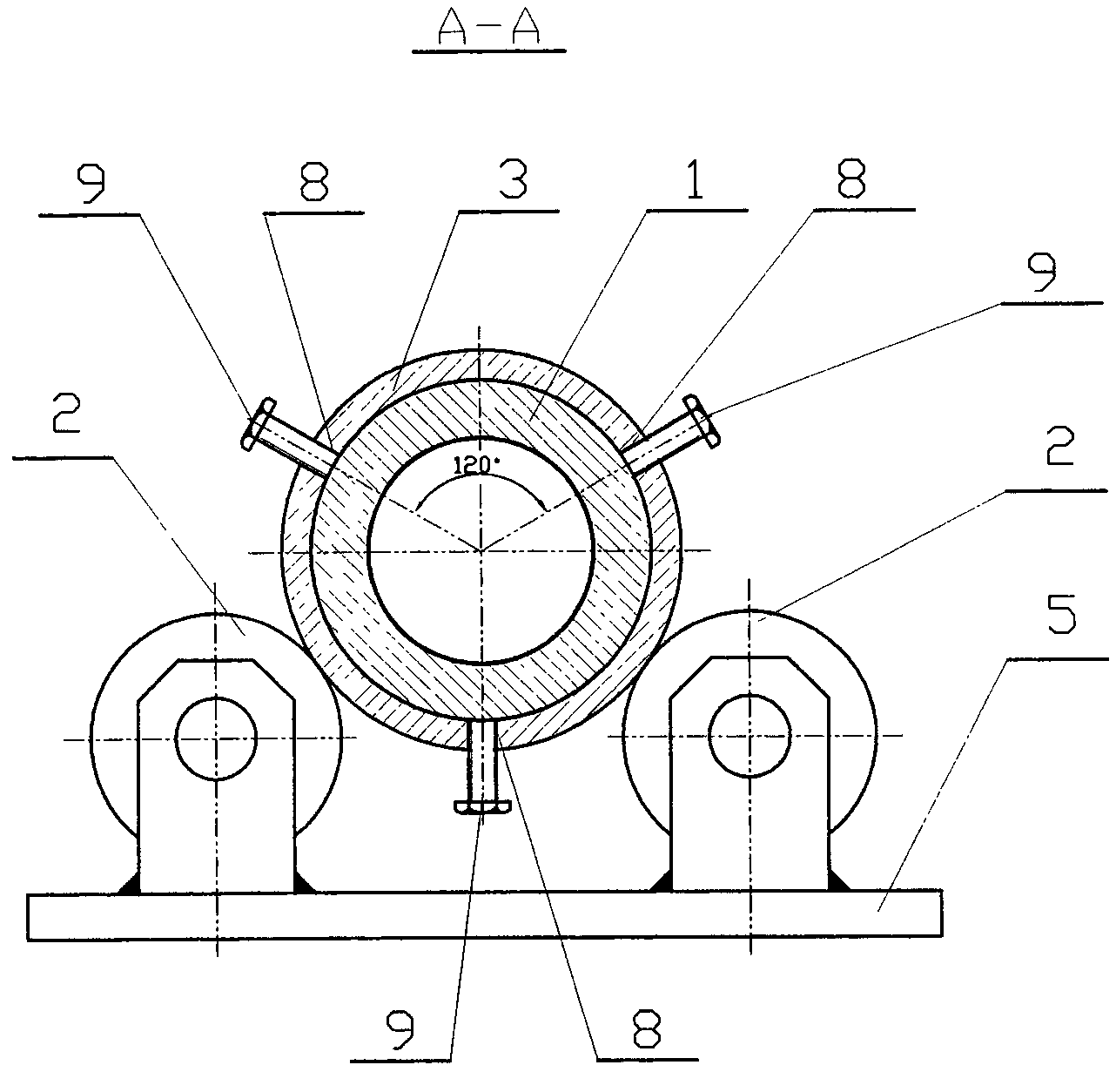 Novel assembling and welding process of spiral shaft of high-weir type double-spiral classifier