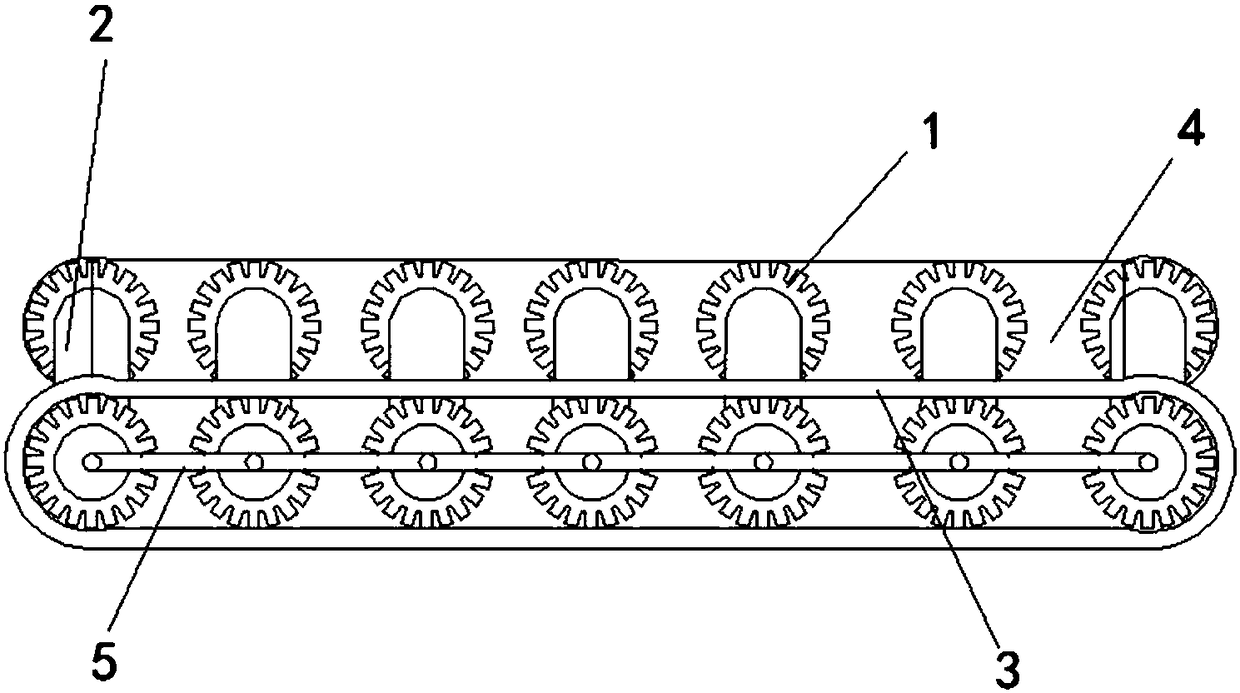 Elevator motor single-row chain wheel convenient to detach