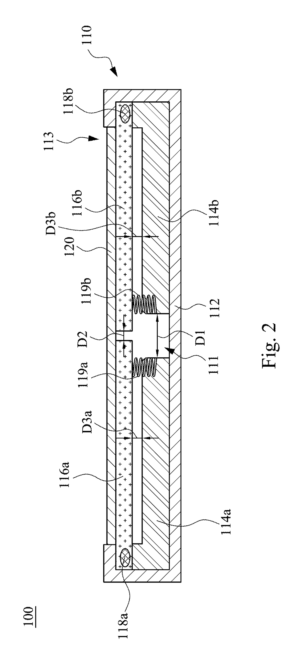 Foldable display device and holding structure thereof