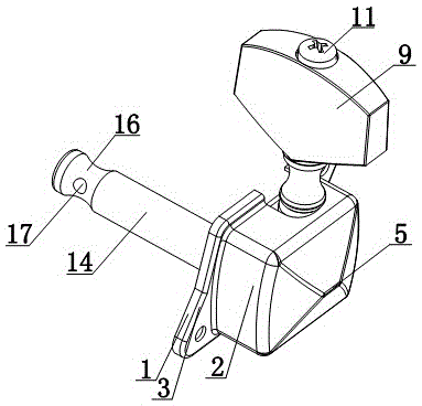 Rotating block actuating type raft oar actuating mechanism