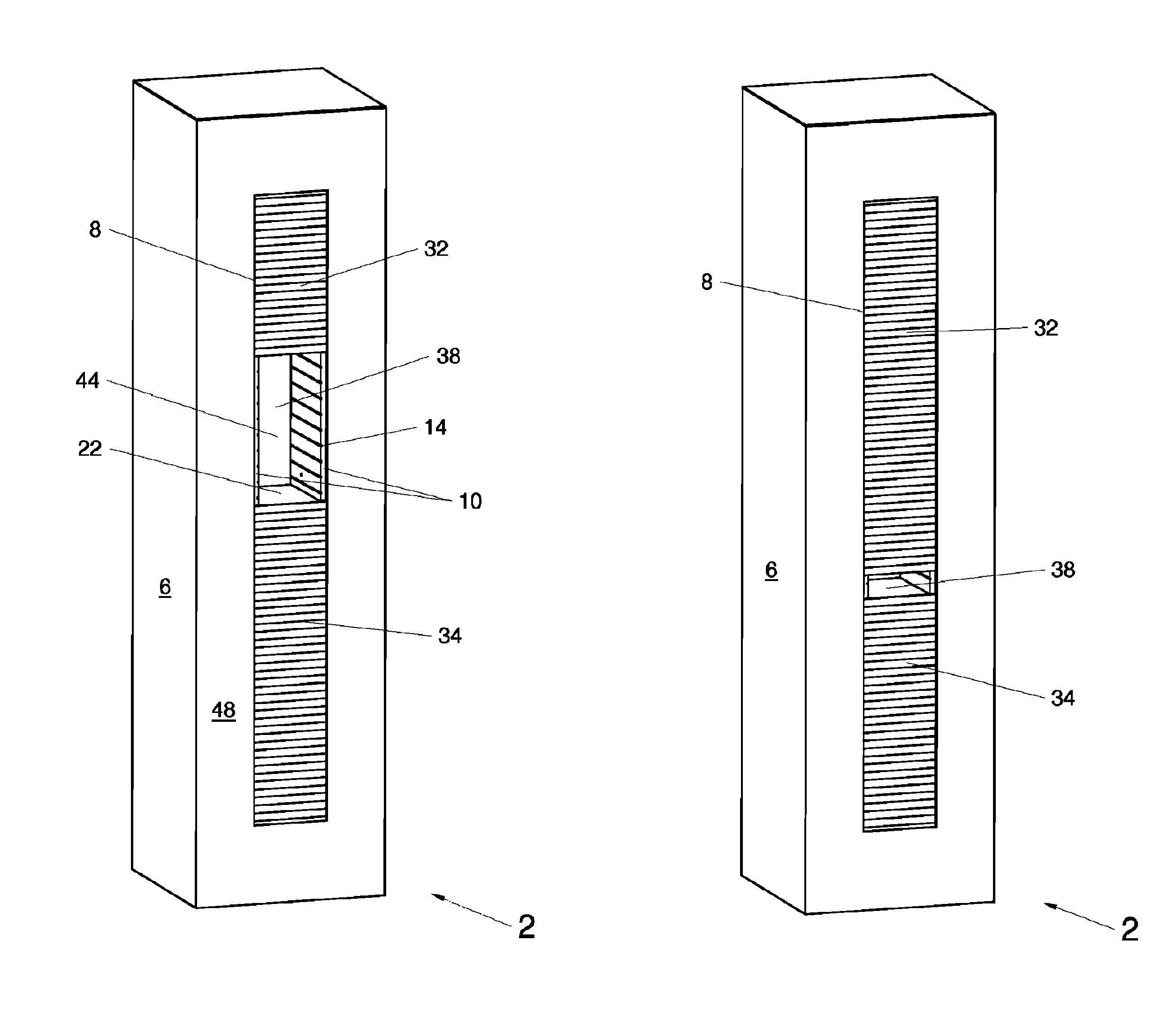 Storage and retrieval machine with variable-height door opening
