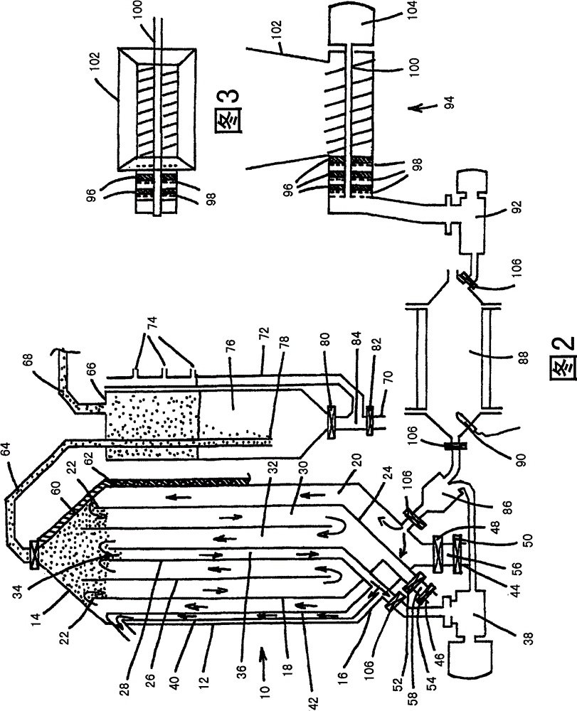 Device and process for generating biogas from organic materials