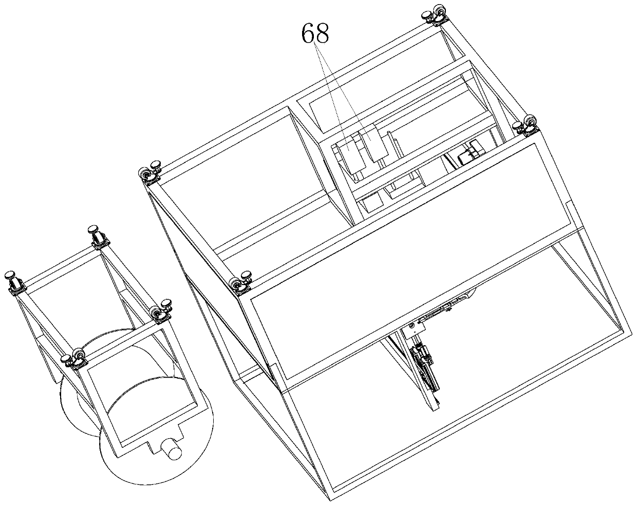 A capacitor coil processing device