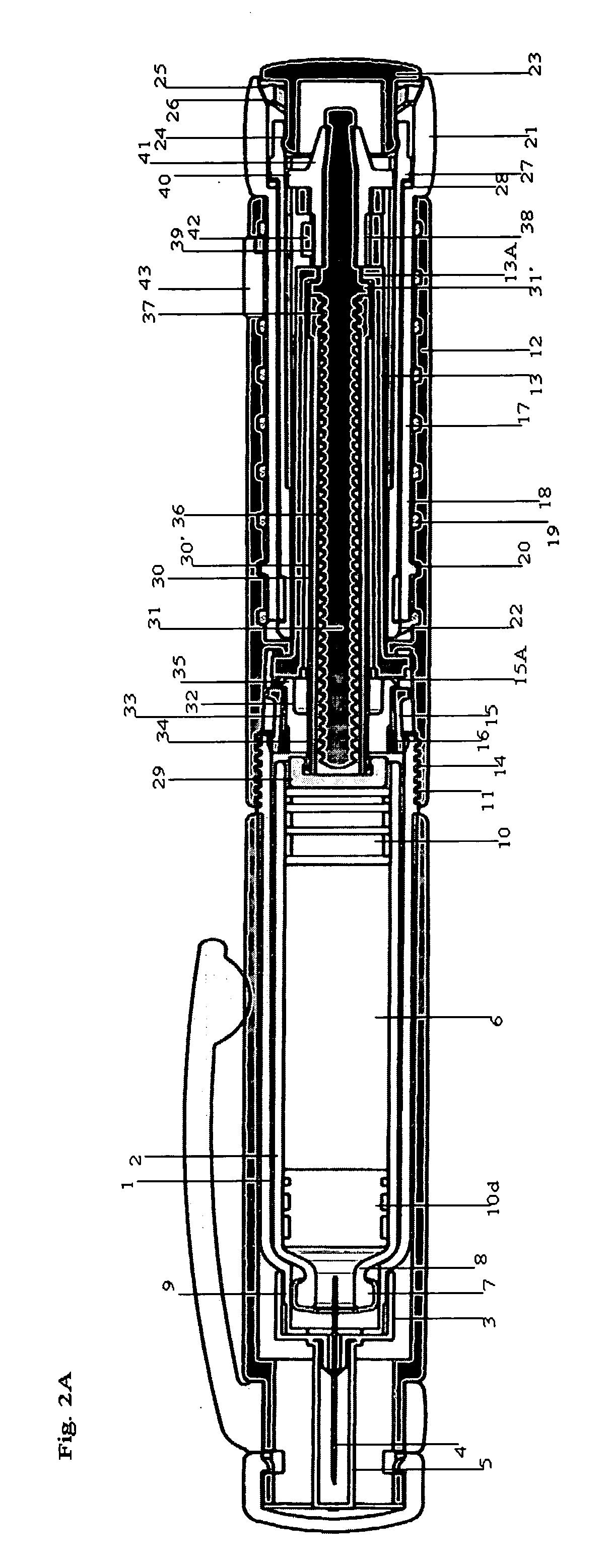 Pen shaped medication injection devices