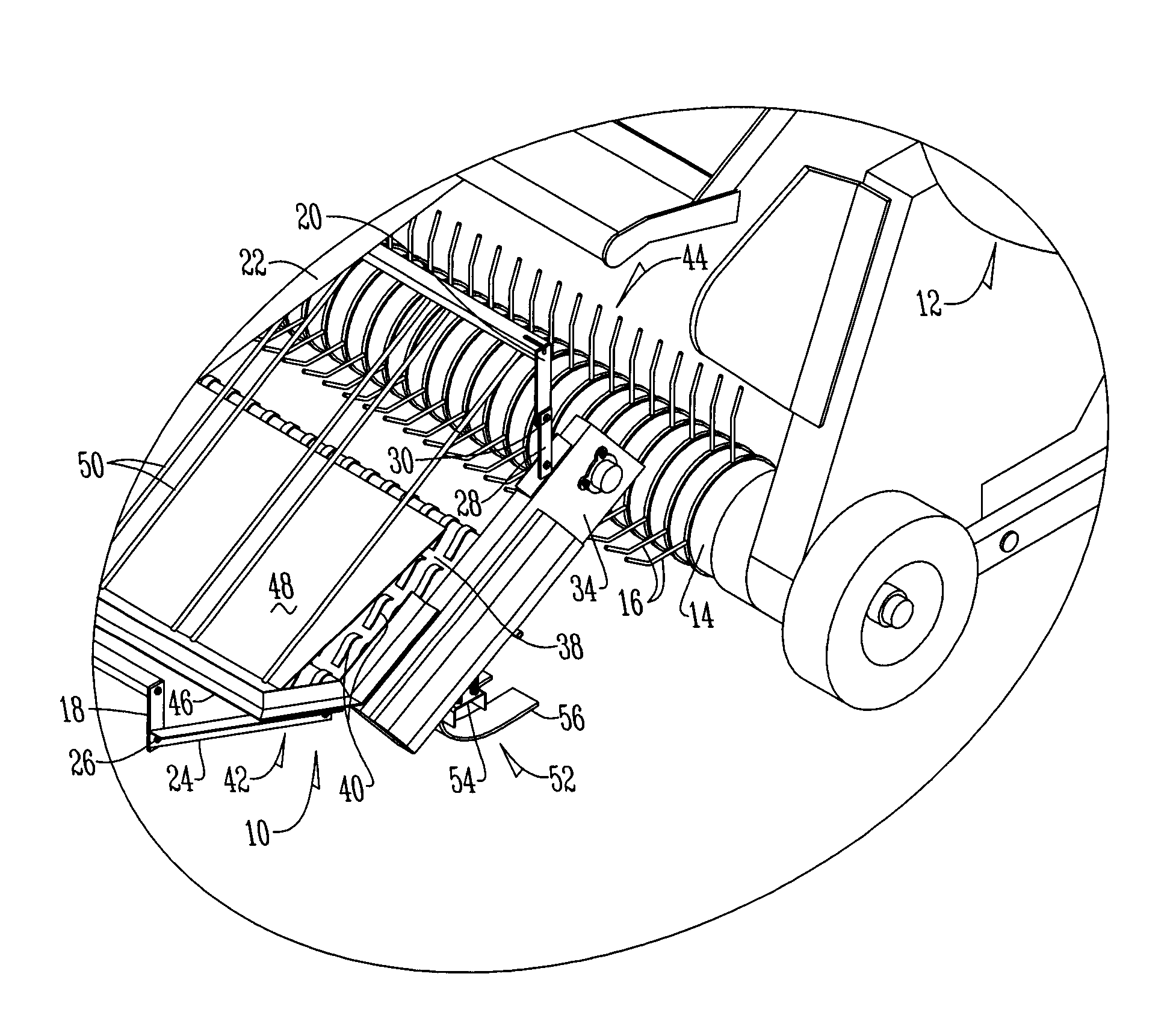 Feeder assembly for an agricultural implement