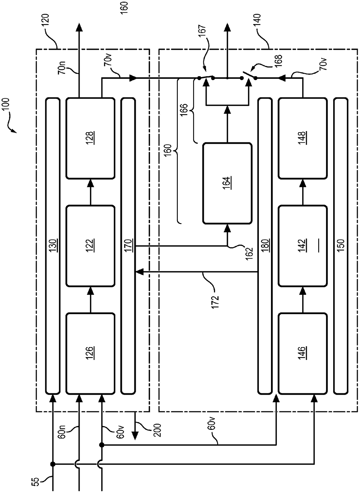 Partially redundant electronic control system