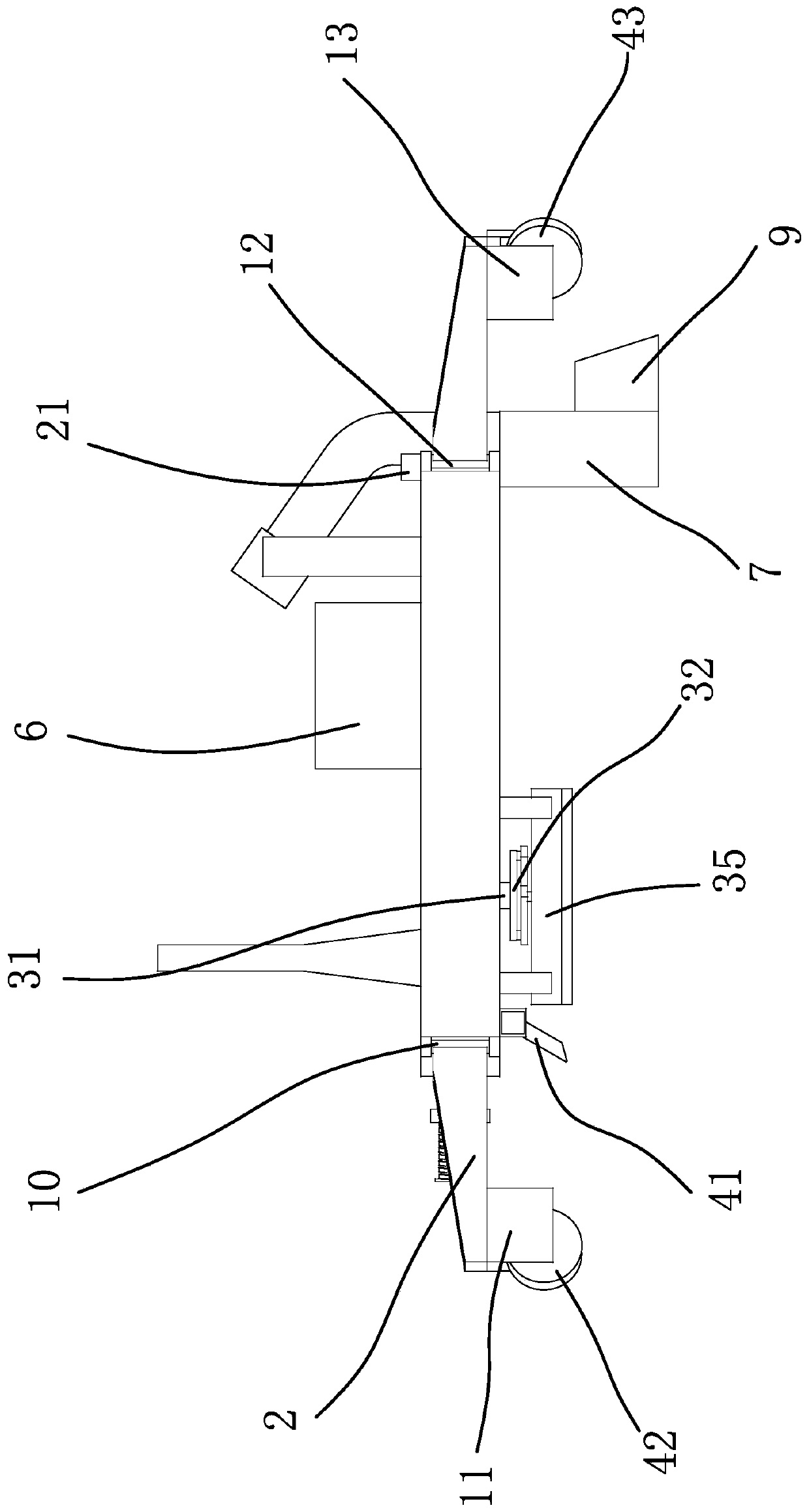 Large-diameter optical cable direct-buried laying construction vehicle
