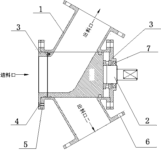 High-pressure tee rotary valve