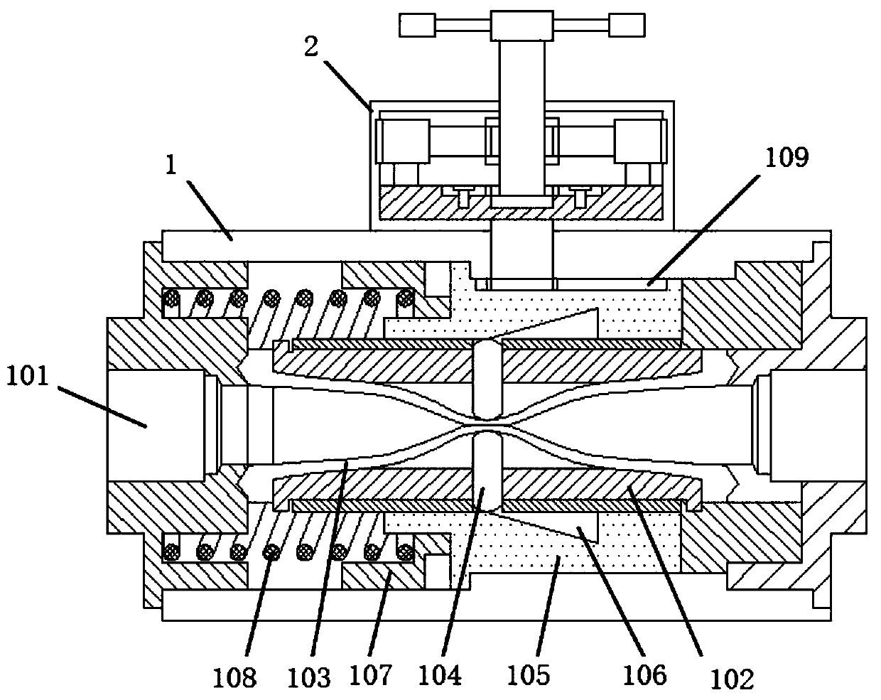 Planetary gear transmission device of rotary valve